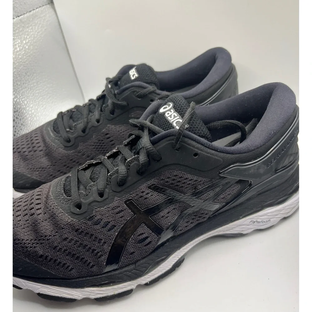 ASICS Gel‎ Kayano 25 Men's Running Shoes Black Grey Athletic Sneakers Sz 7.5